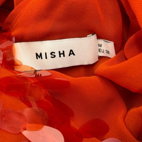 🆕 MISHA COLLECTION 🧿 NWOT Red Sapphire Sequins Mini Dress, Sz M - US 6 - Picture 15 of 16